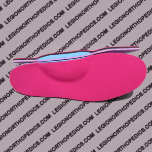 6mm pink neoprene insoles with arch